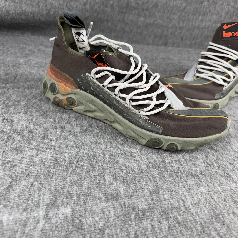 Nike React Runner ISPA Shoes Mens‎ Size 10.5 Brown Low Top Sneakers AR8555-200